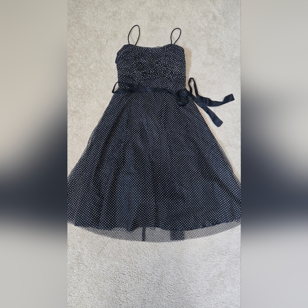 Y2K Retro Style Polka Dot Party Dress Size 12